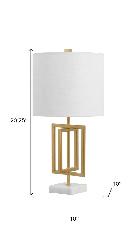 20" White Novelty Table Lamp With Globe Shade