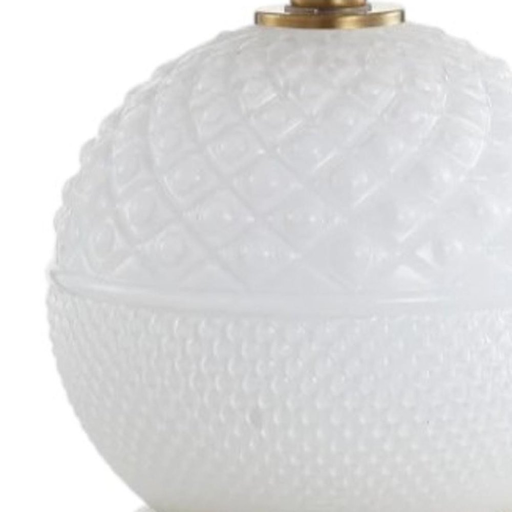 21" Gold Novelty Table Lamp With Globe Shade