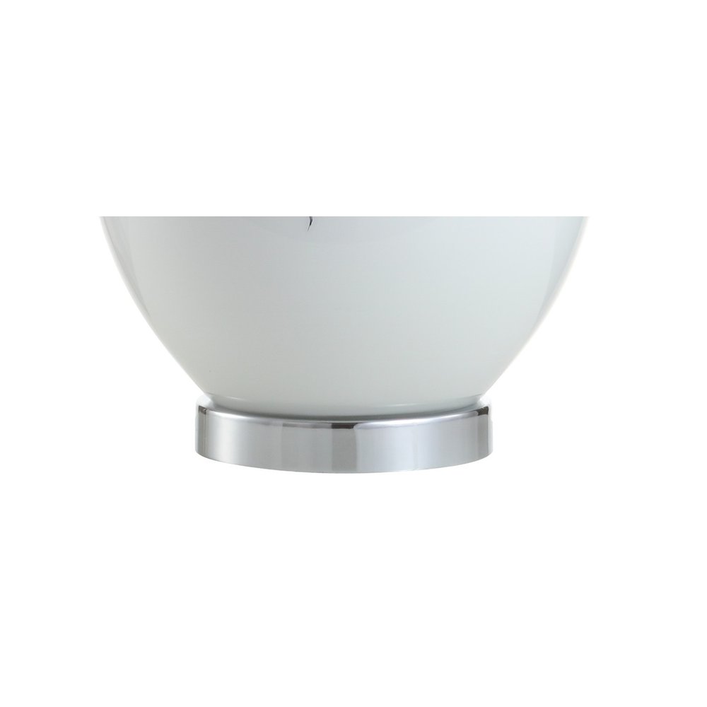 27" Silver Novelty Table Lamp With Globe Shade