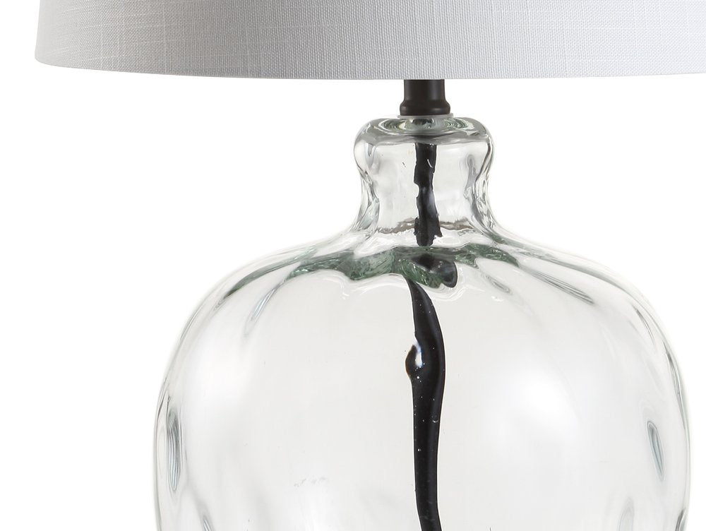 27" Black Globe Table Lamp With Globe Shade