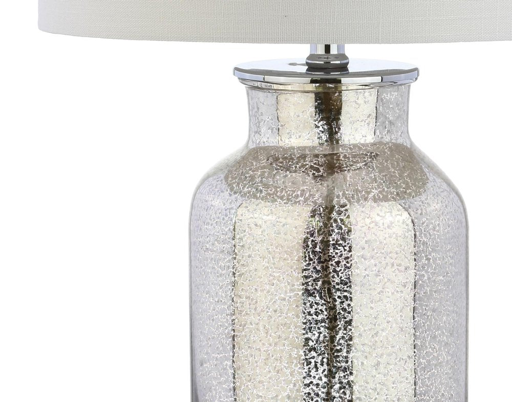 25" Clear Novelty Table Lamp With Drum Shade