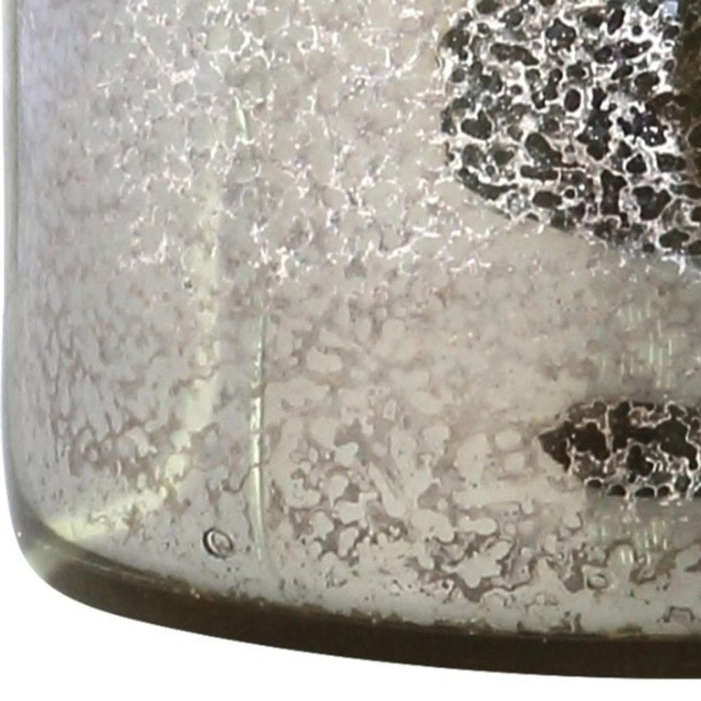 25" Clear Novelty Table Lamp With Drum Shade