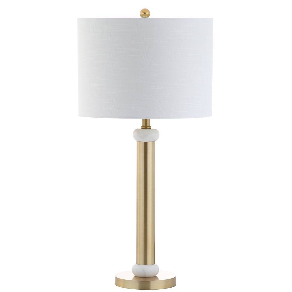 27" Gold Novelty Table Lamp With Drum Shade