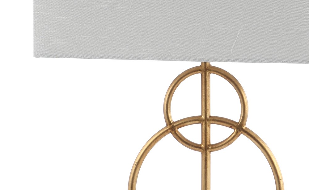 26" White Novelty Table Lamp With Shade