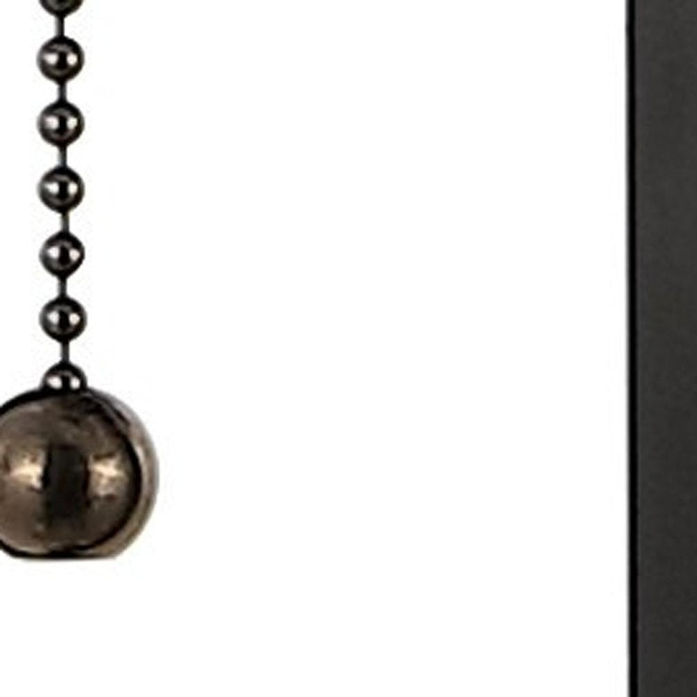 Set of Two 29" Black Table Lamps With Shades