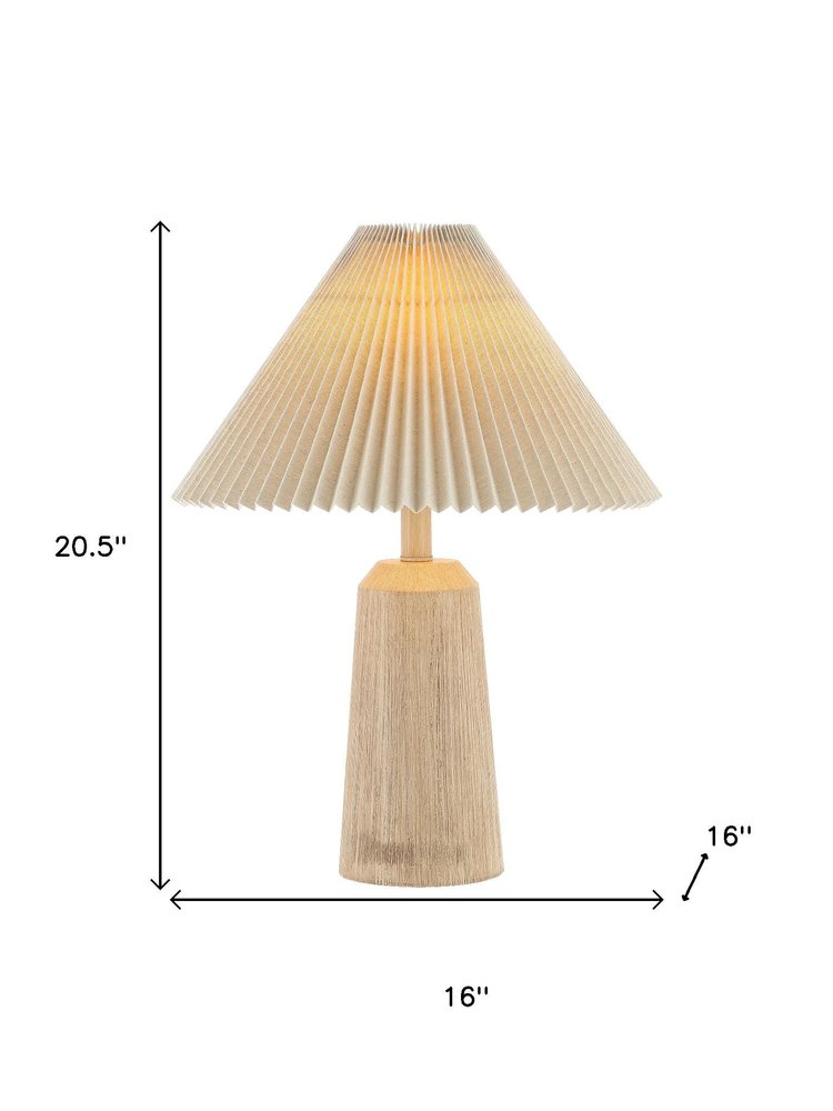 21" Beige Lighthouse Table Lamp With Empire Shade