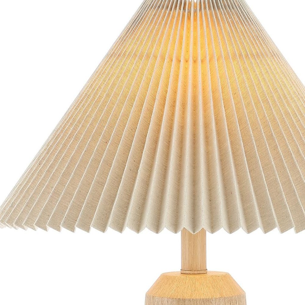 21" Beige Lighthouse Table Lamp With Empire Shade
