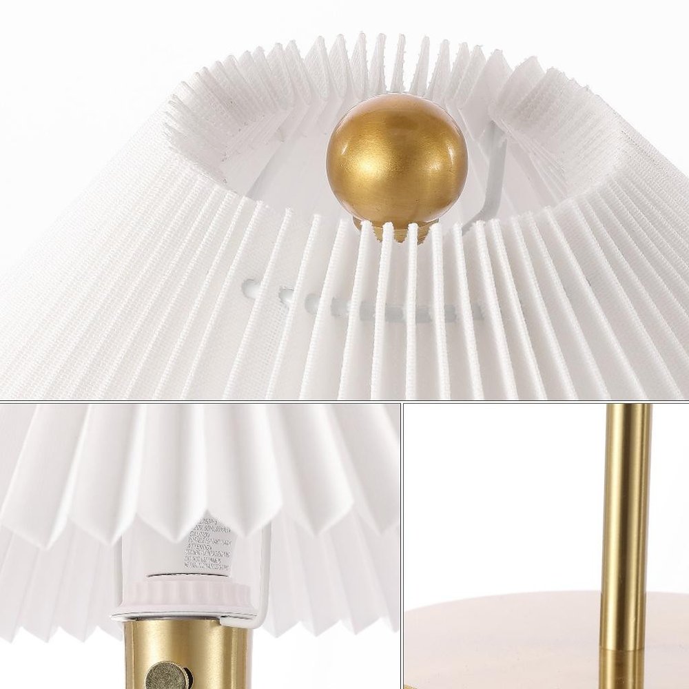 21" Gold Table Lamp With Empire Shade