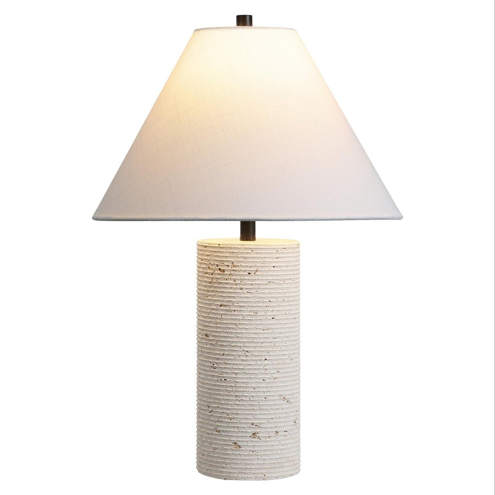 23" Beige Novelty Table Lamp With Empire Shade