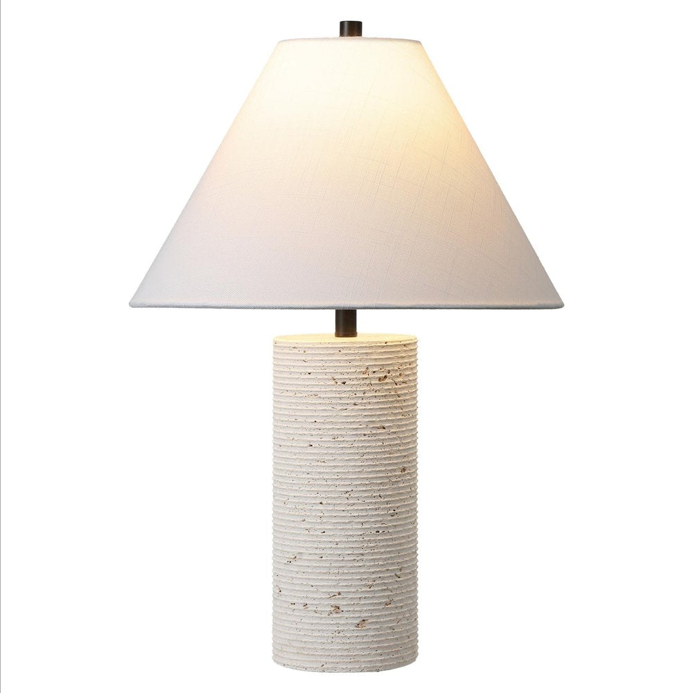 23" Beige Novelty Table Lamp With Empire Shade