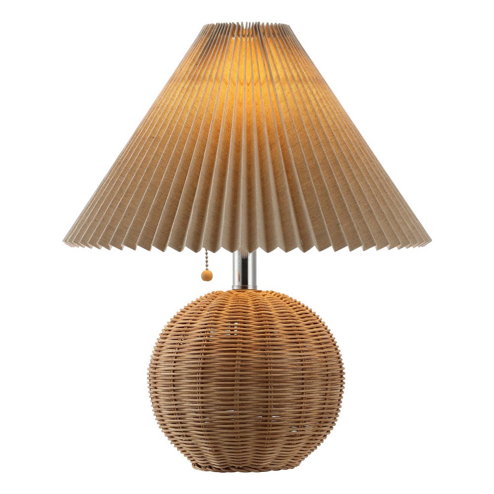 17" Clear Round Table Lamp With Empire Shade