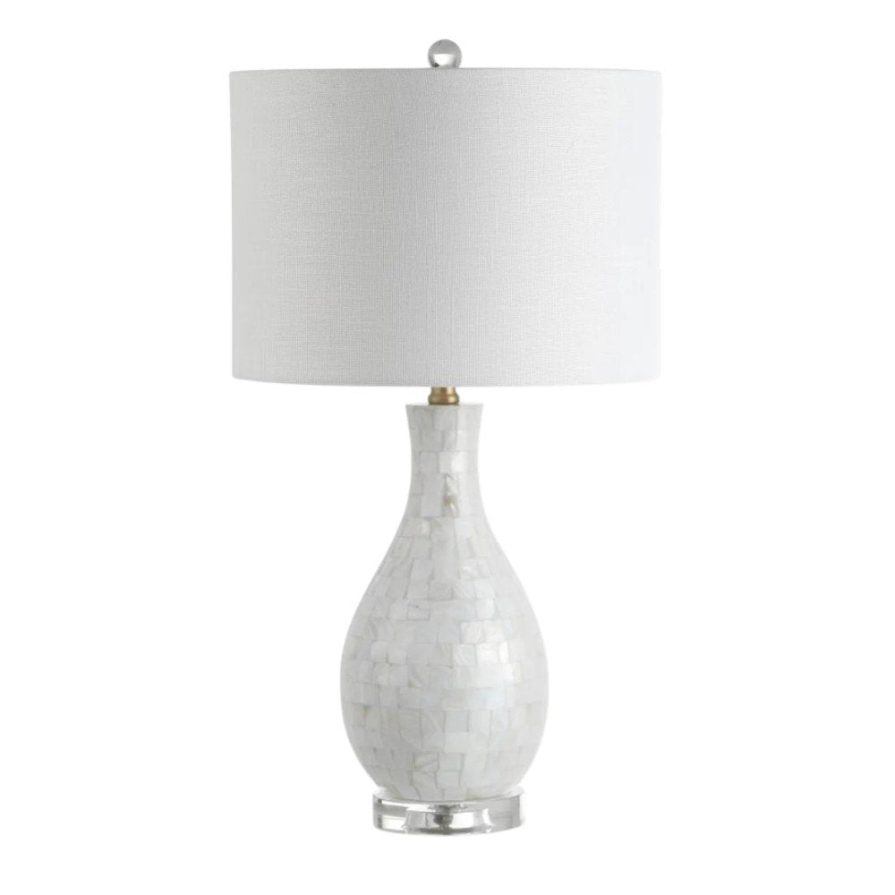 27" Clear Novelty Table Lamp With Drum Shade