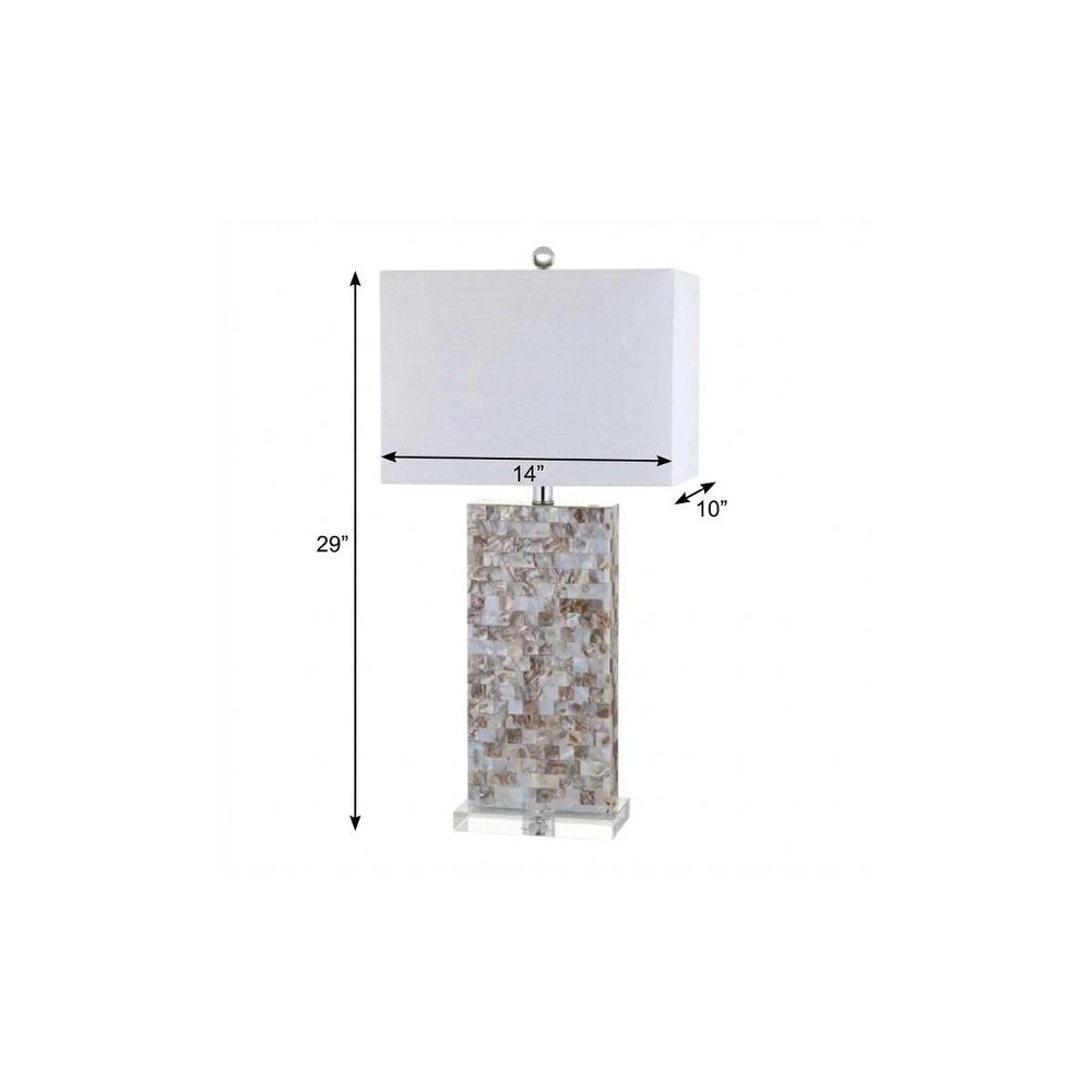 29" Clear Novelty Table Lamp With Shade