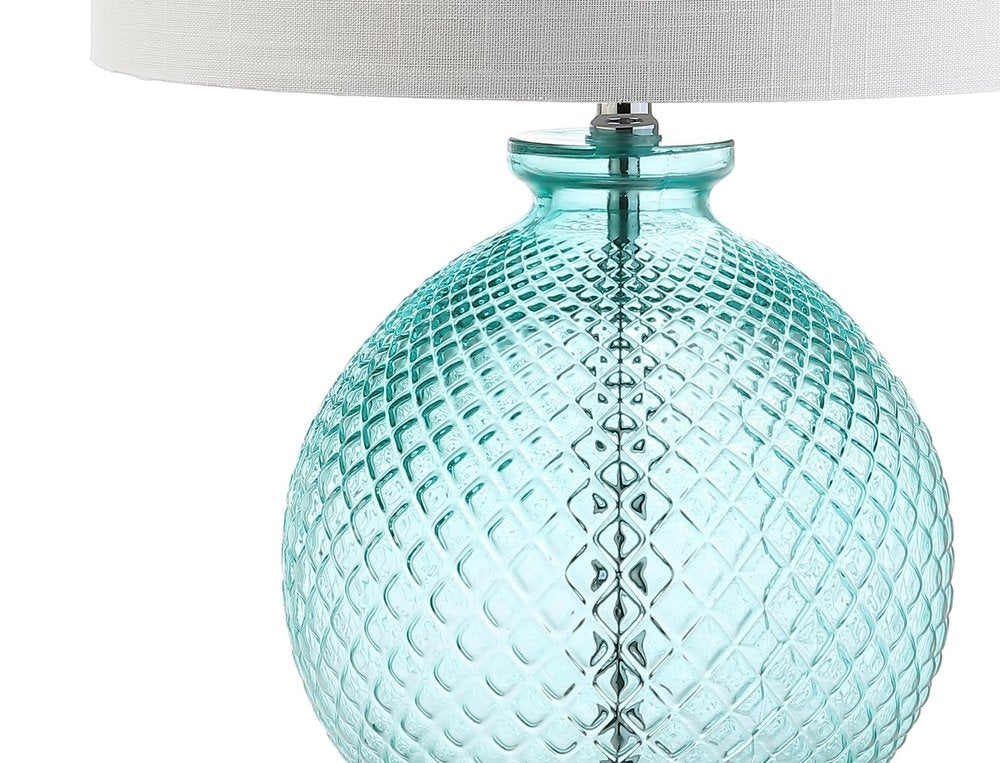 26" Clear Novelty Table Lamp With Drum Shade