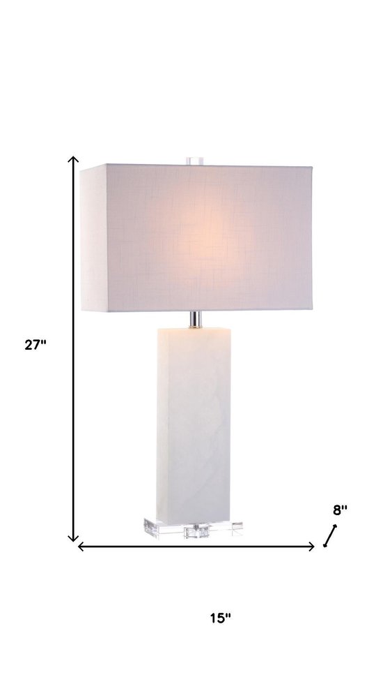 27" Clear Novelty Table Lamp With Shade
