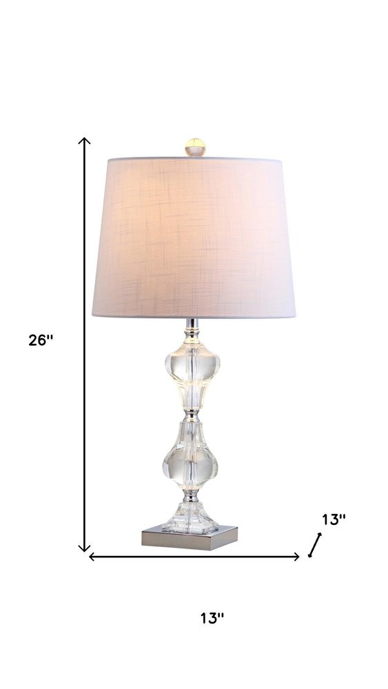 26" Silver Urn Table Lamp With Empire Shade