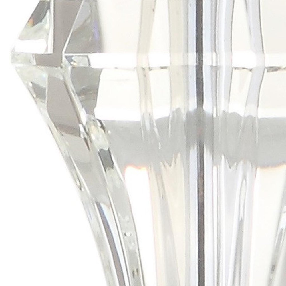 25" Silver Urn Table Lamp With Empire Shade