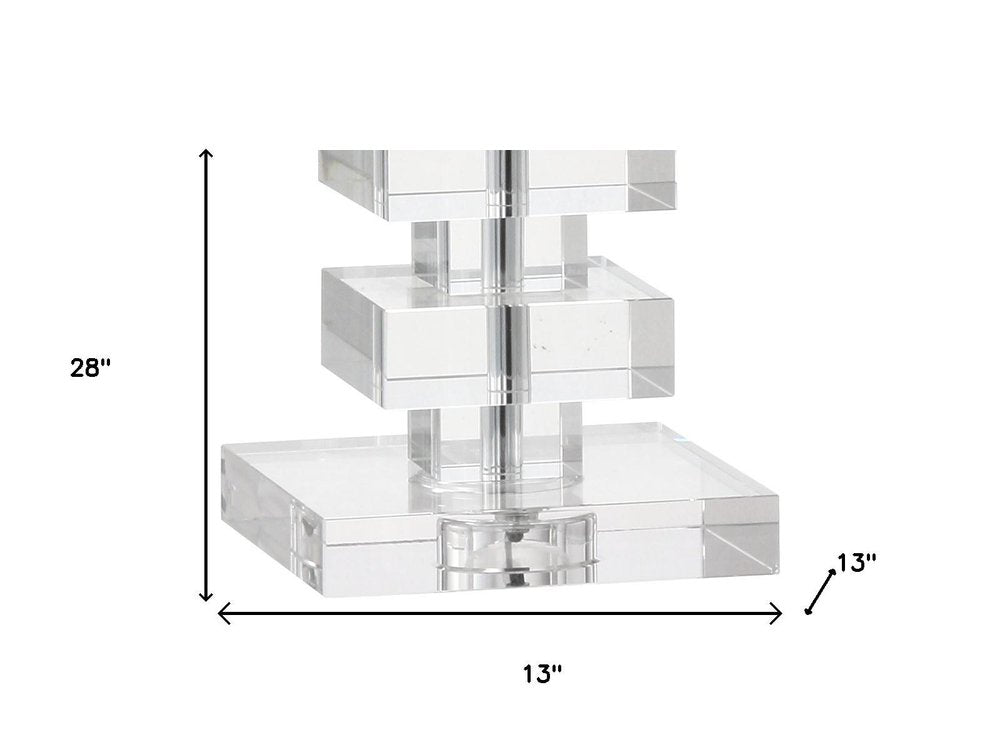 28" Clear Novelty Table Lamp With Shade