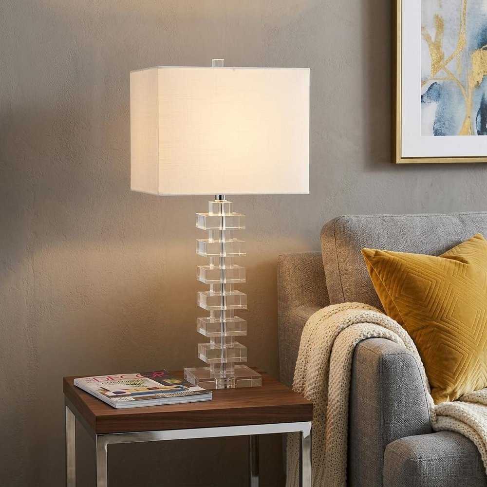 28" Clear Novelty Table Lamp With Shade
