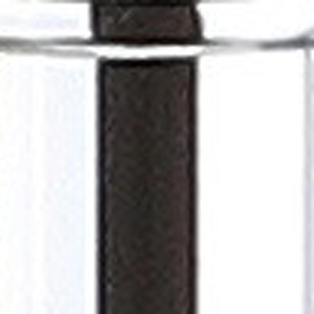 Set of Two 33" Silver Table Lamps With Drum Shades