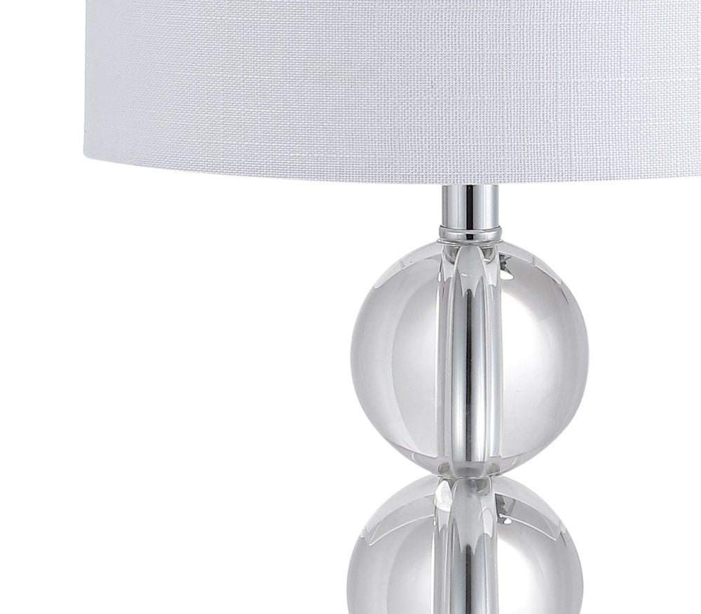 18" Clear Novelty Table Lamp With Drum Shade