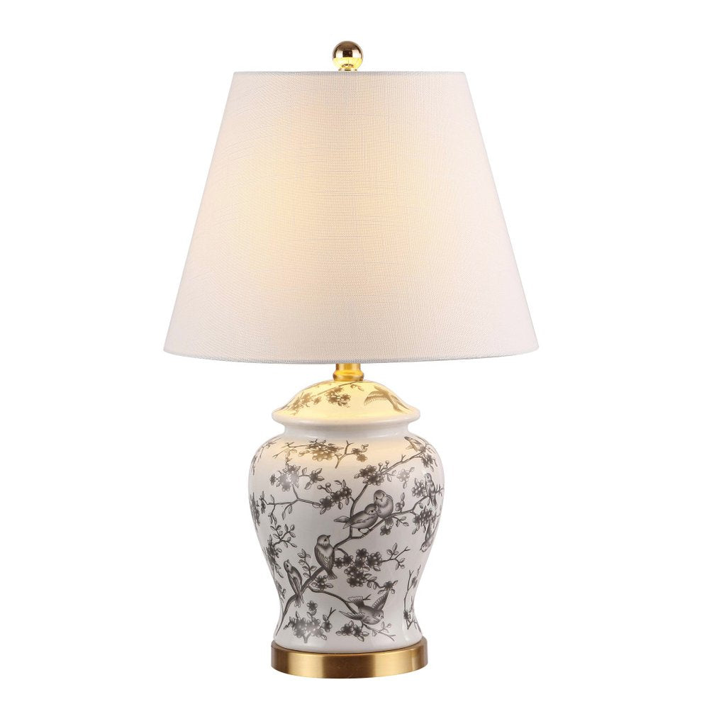 22" Gold Urn Table Lamp With Empire Shade