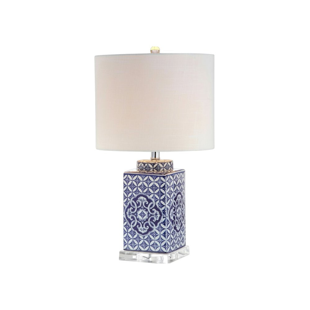 23" Clear Novelty Table Lamp With Drum Shade