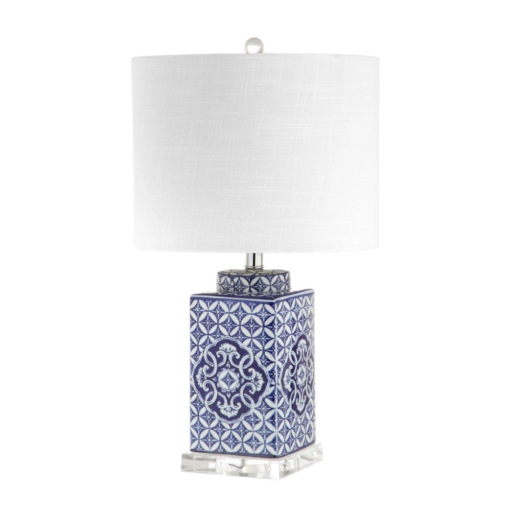 23" Clear Novelty Table Lamp With Drum Shade