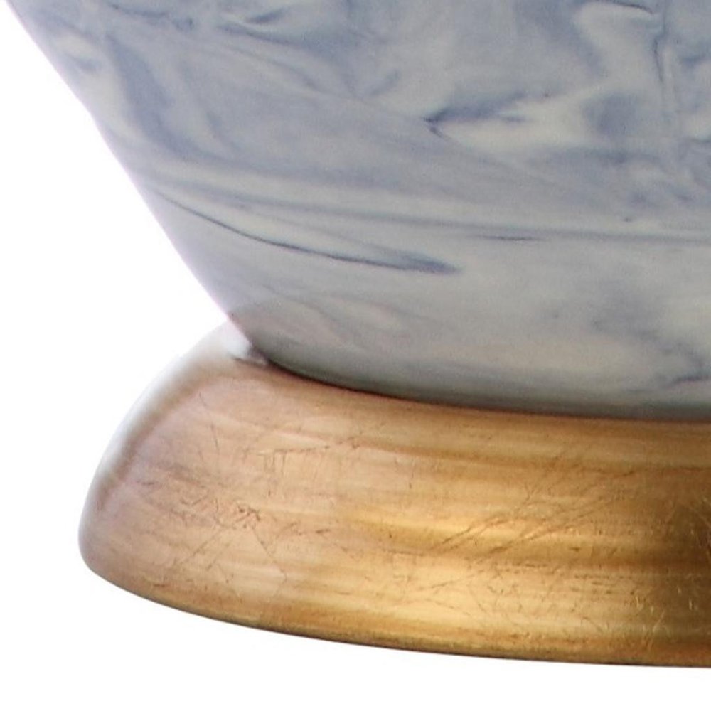 21" Gold Novelty Table Lamp With Empire Shade