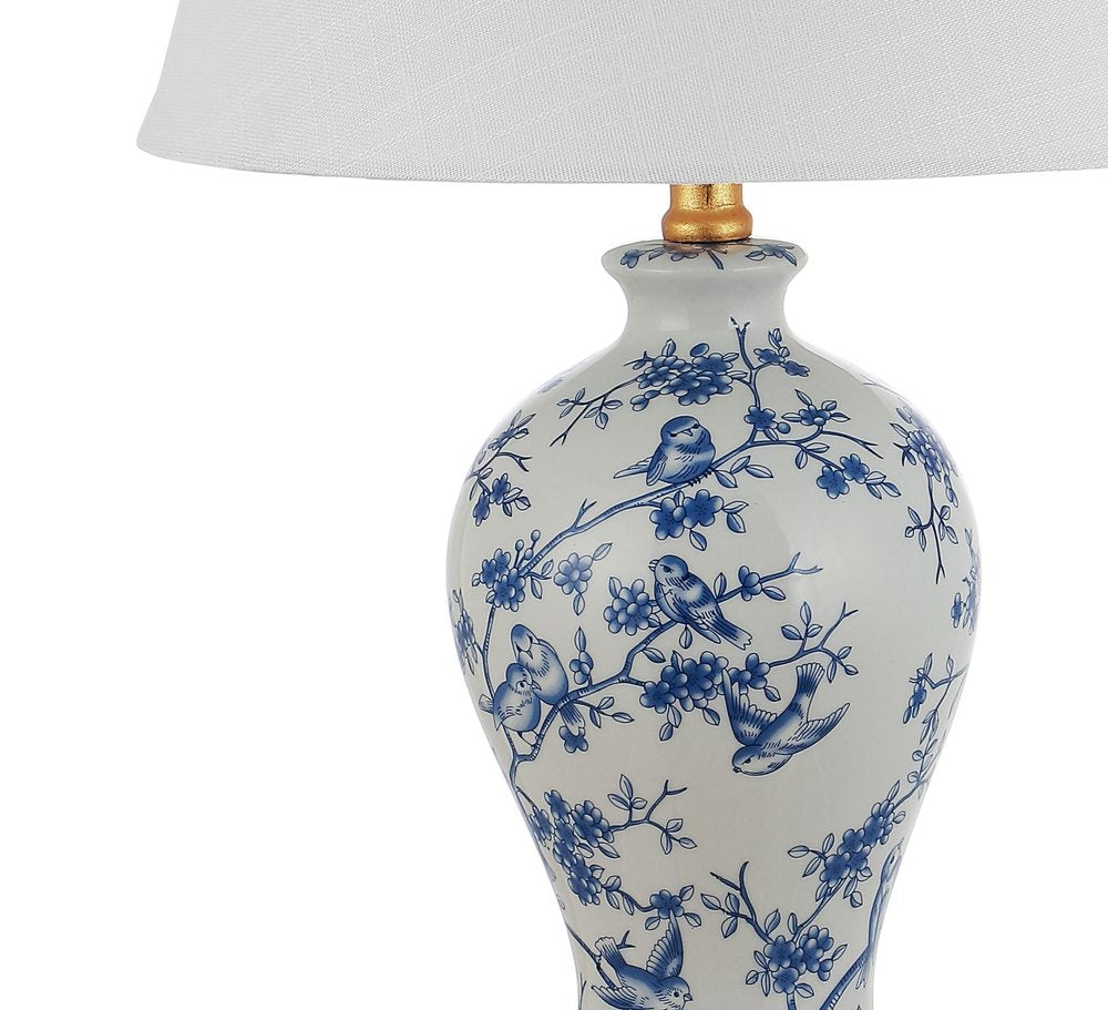 24" Gold Urn Table Lamp With Empire Shade