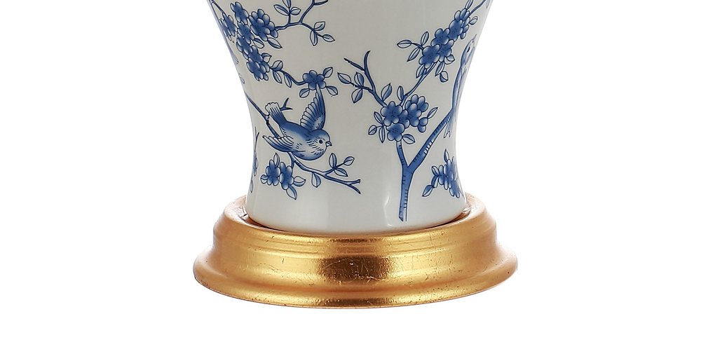 24" Gold Urn Table Lamp With Empire Shade