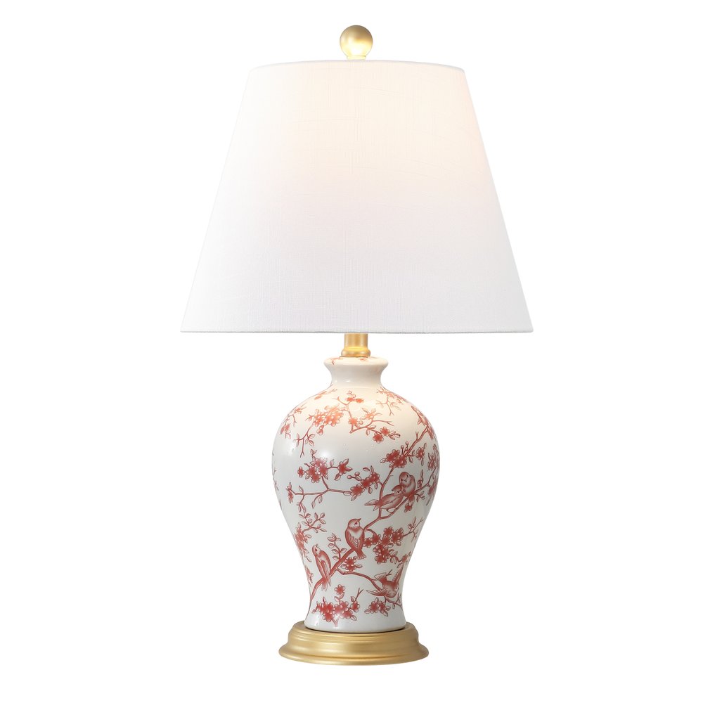 24" Gold Urn Table Lamp With Empire Shade