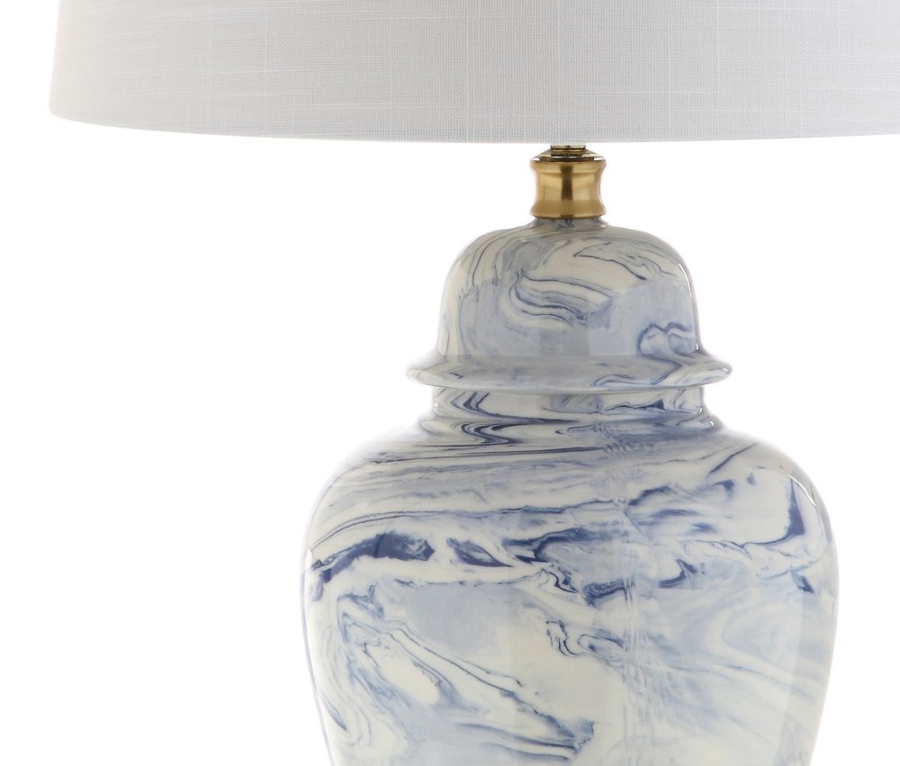 26" Gold Novelty Table Lamp With Drum Shade