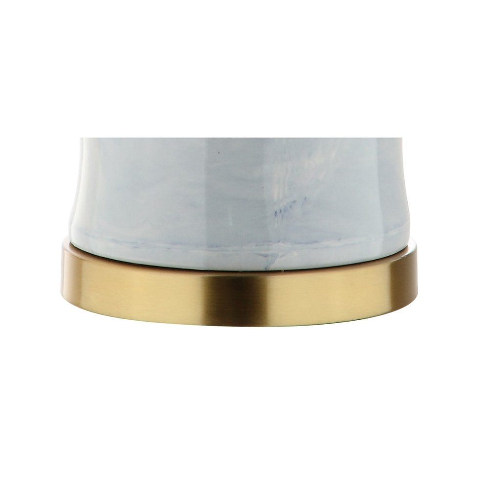 26" Gold Novelty Table Lamp With Drum Shade