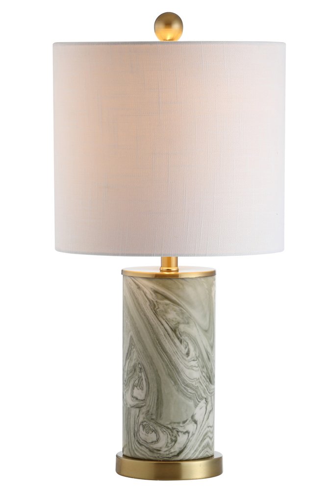 21" Gold Novelty Table Lamp With Globe Shade