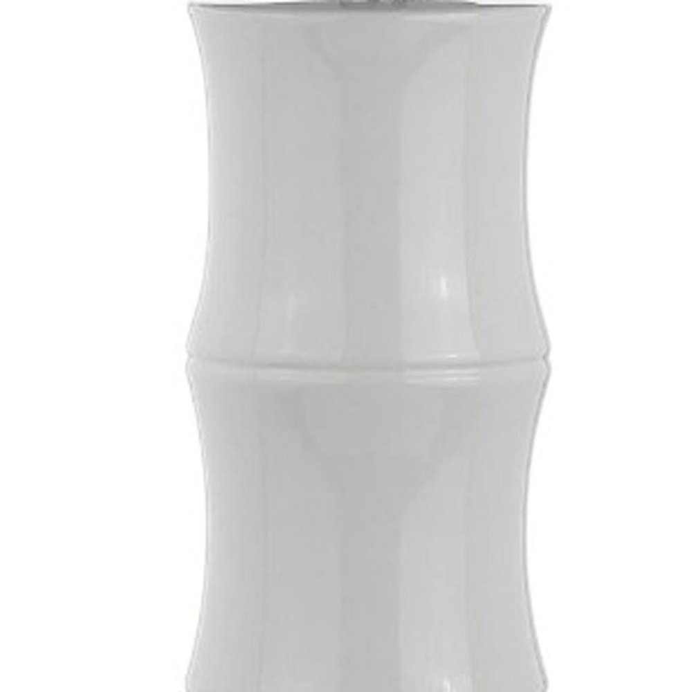 27" Clear Table Lamp With Drum Shade