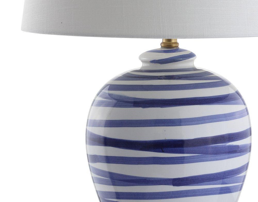 29" Gold Novelty Table Lamp With Drum Shade