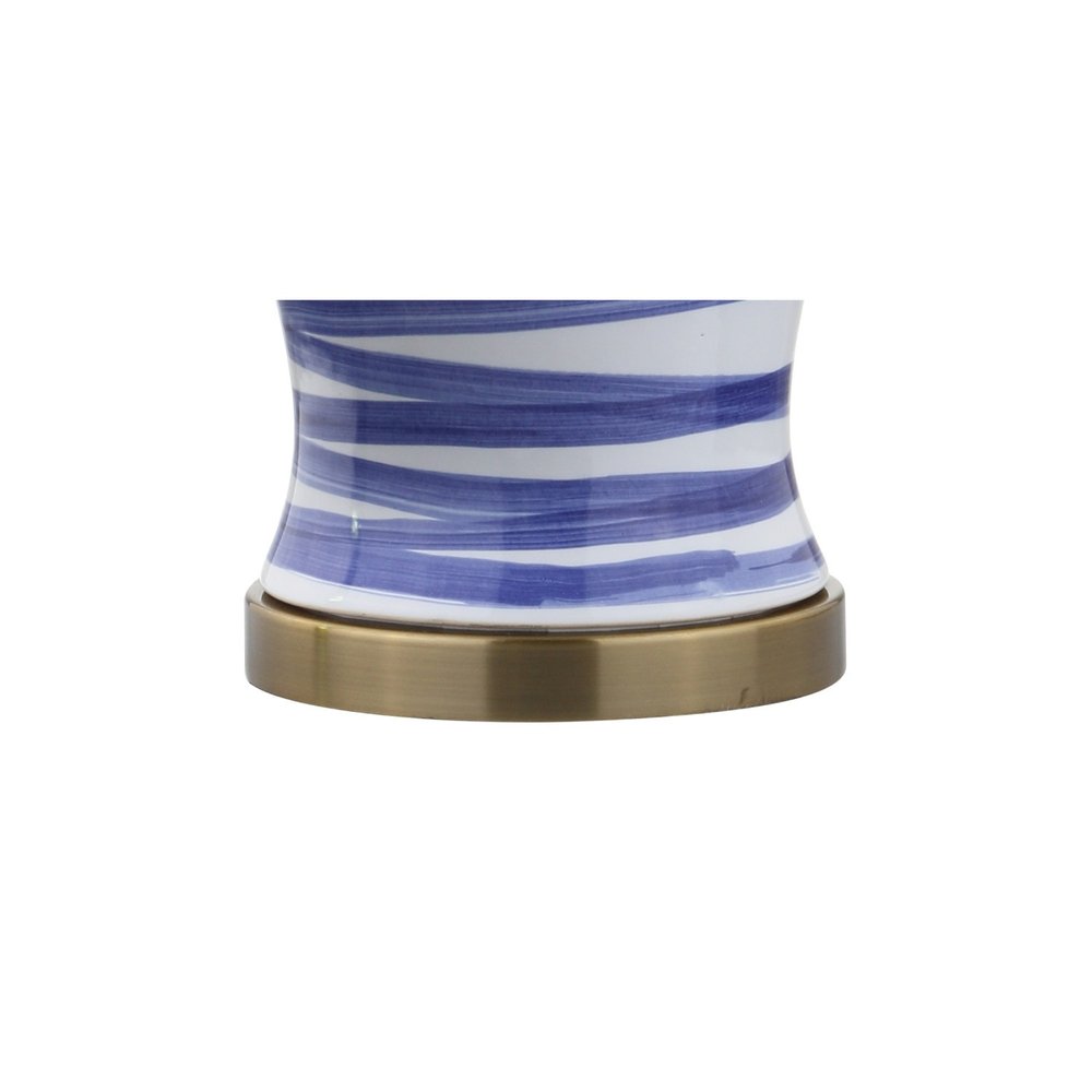 29" Gold Novelty Table Lamp With Drum Shade