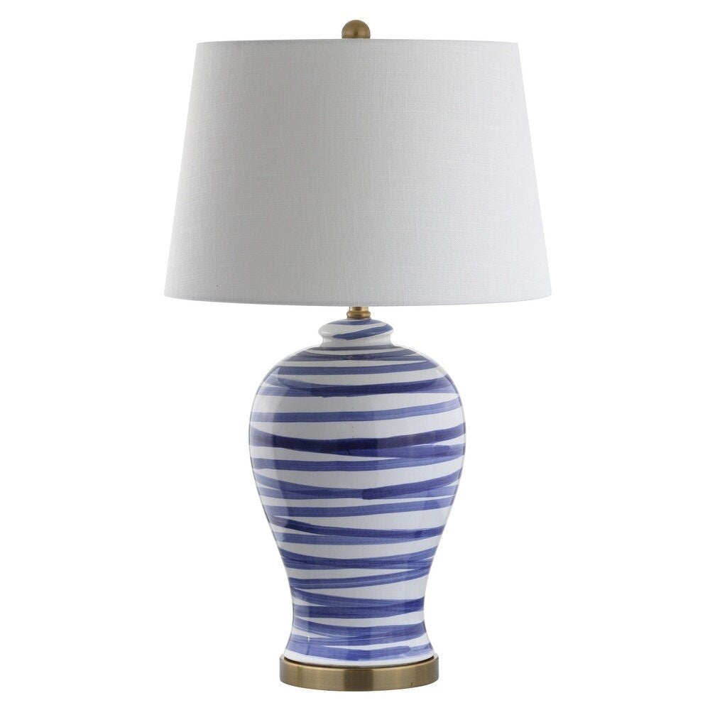 29" Gold Novelty Table Lamp With Drum Shade
