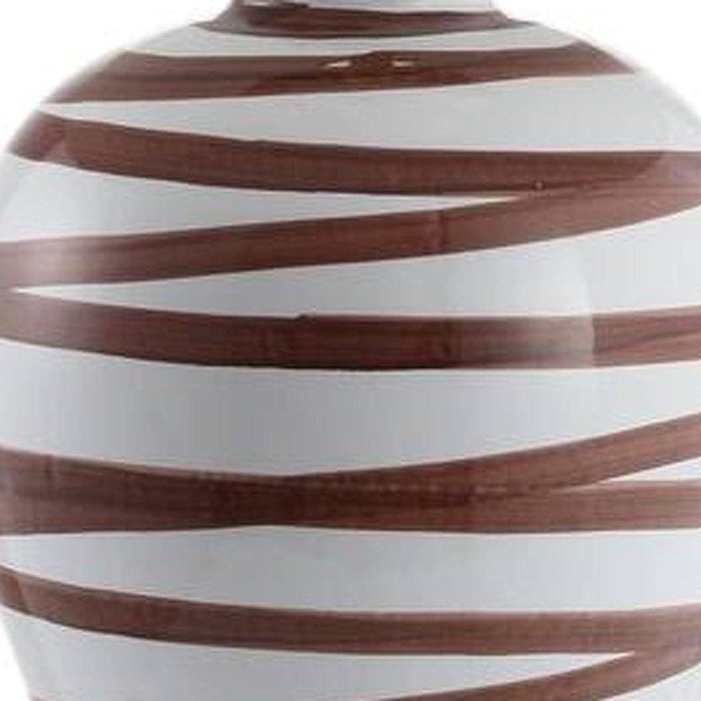 29" Gold Novelty Table Lamp With Drum Shade