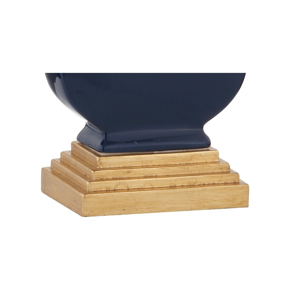29" Gold Novelty Table Lamp With Drum Shade