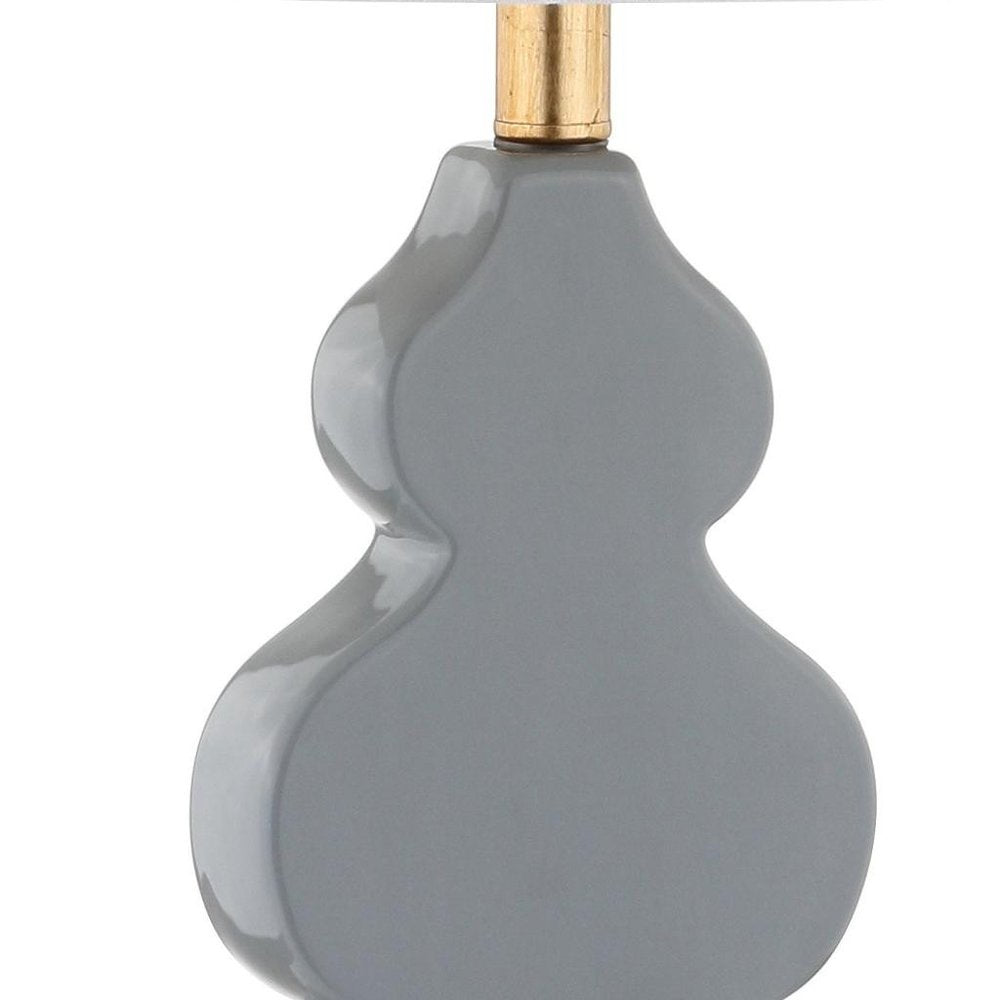 29" Gold Novelty Table Lamp With Drum Shade