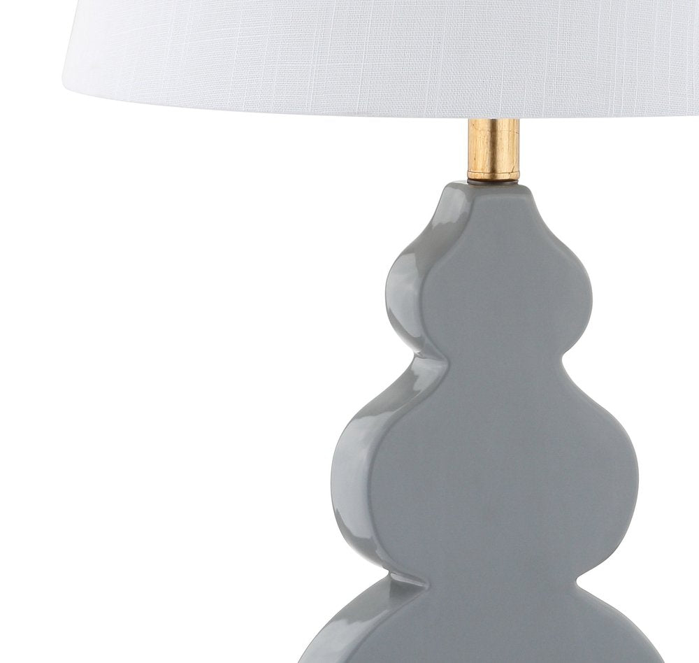 29" Gold Novelty Table Lamp With Drum Shade