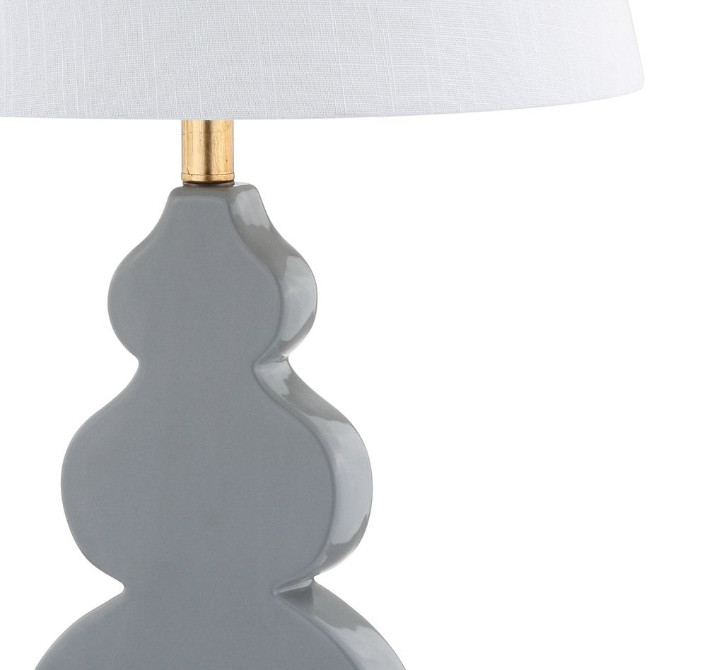 29" Gold Novelty Table Lamp With Drum Shade