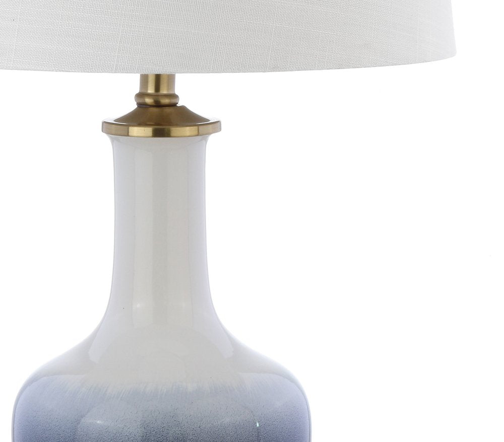 25" Gold Novelty Table Lamp With Drum Shade