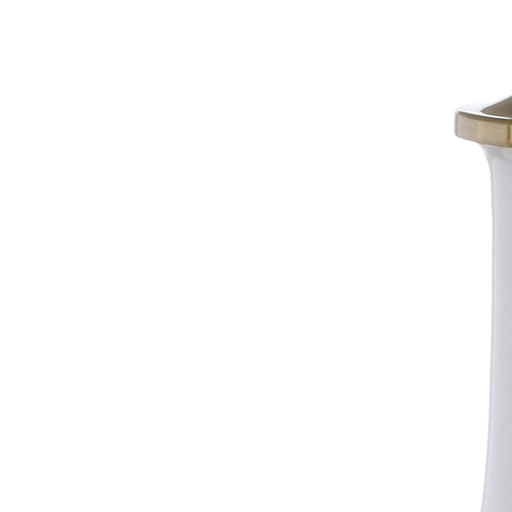 25" Gold Novelty Table Lamp With Drum Shade