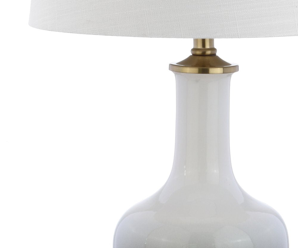 25" Gold Novelty Table Lamp With Drum Shade