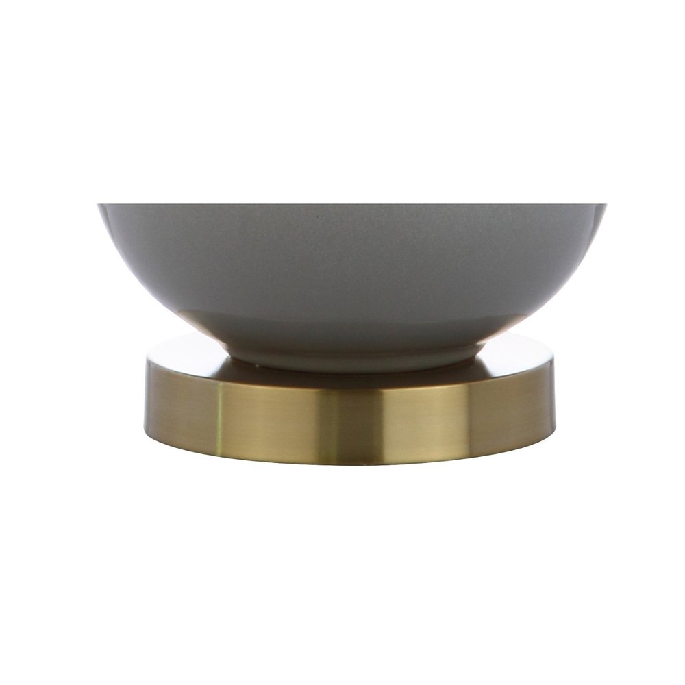 25" Gold Novelty Table Lamp With Drum Shade