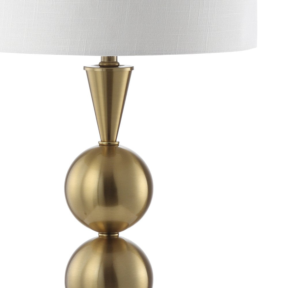 33" Gold Novelty Table Lamp With Drum Shade
