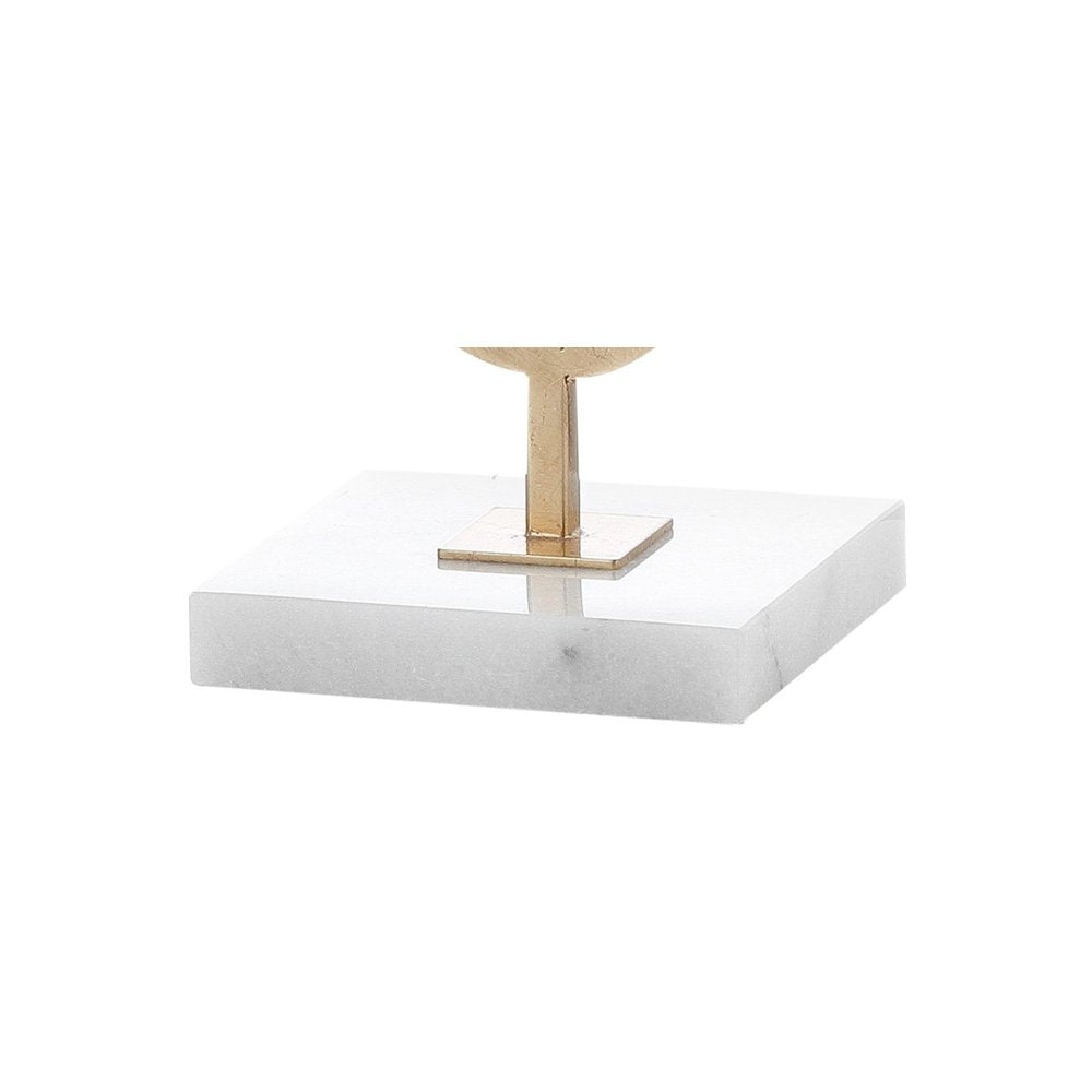 31" White Novelty Table Lamp With Drum Shade